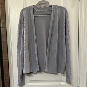 Vita Milano Soft Gray Cardigan EUC